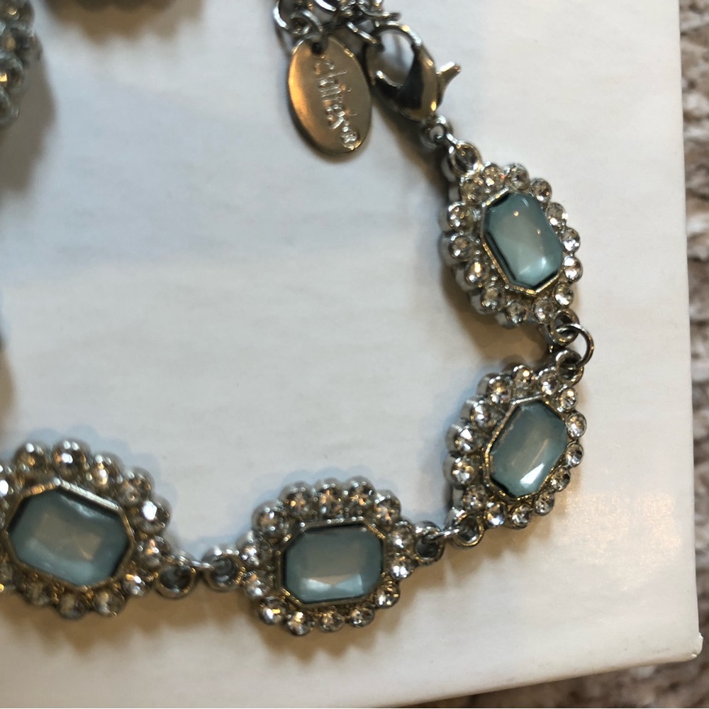 Claire's Costume Blue Rhinestone Gem Bracelet - Picture 2 of 2